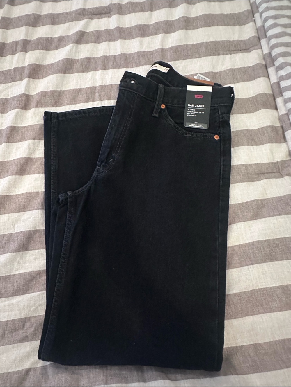 Levi's Black dad jeans (women)
